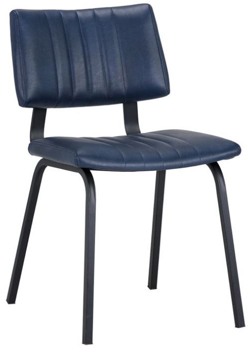 Blue Leather Dining Chair W, Blue Leather Dining Chairs Canada