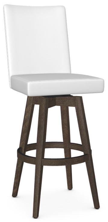 Swivel Bar Counter Stool In Wood Frame, Colorful Swivel Counter Stools