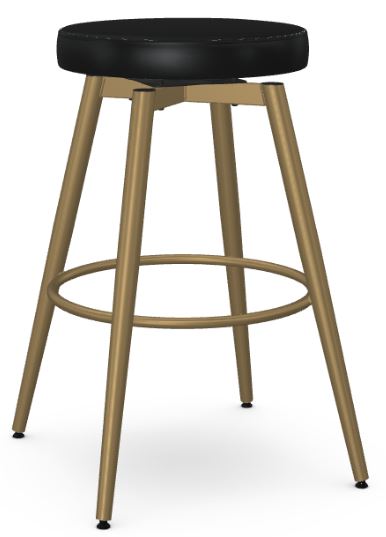 Stools Bar Backless Swivel, Round Metal Swivel Bar Stools With Backless Black