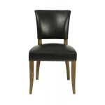 TW002-BL Black Bicast Leather Dining Chair