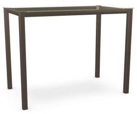 Bar Table Bronze , Clear Glass