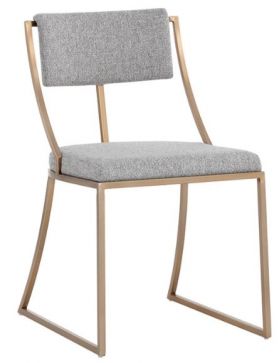 Matching Dining Chair in Grey Pebble