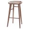 RN-HGYU100 Stained Walnut Bar/Counter Stool